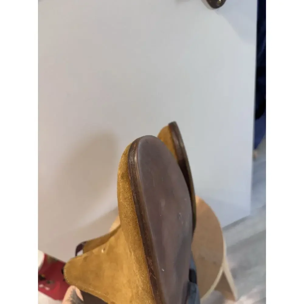 H By Hudson London Chelsea Boots Mens Size 12 / EUR 45 Tamper Sand Tan Suede